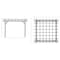 Highwood Usa Bodhi 12 x 12 Poly Outdoor Pergola Gazebo AD-PGLA1212-BKE - alternate 2